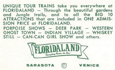 Floridaland - Postcard Back